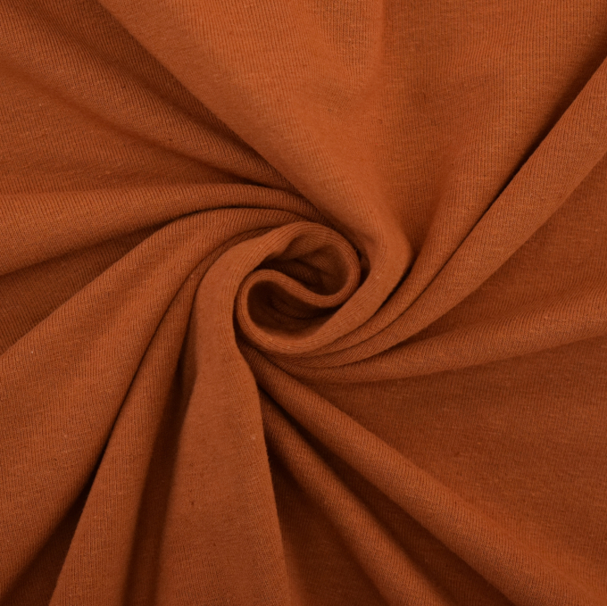 Linnen jersey, terracotta