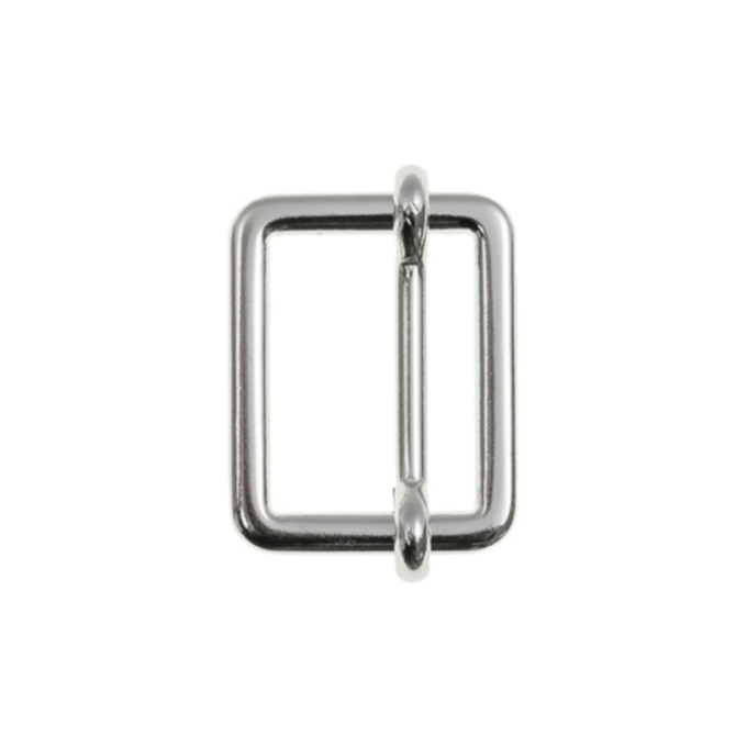 Schuifgesp 20 mm, zilverkleurig