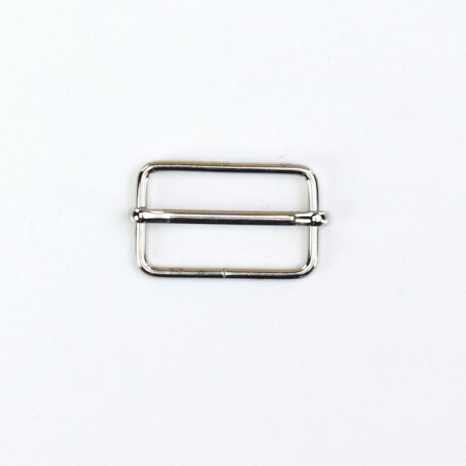 Schuifgesp metaal 25 mm, zilverkleurig