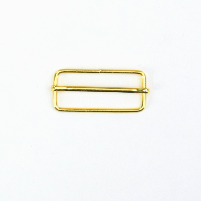 Schuifgesp metaal 38 mm, goudkleurig