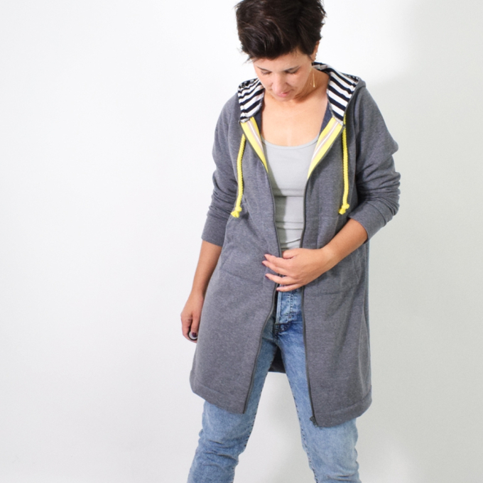 Naaipatroon Leni Pepunkt LONG sweatmantel, Duits