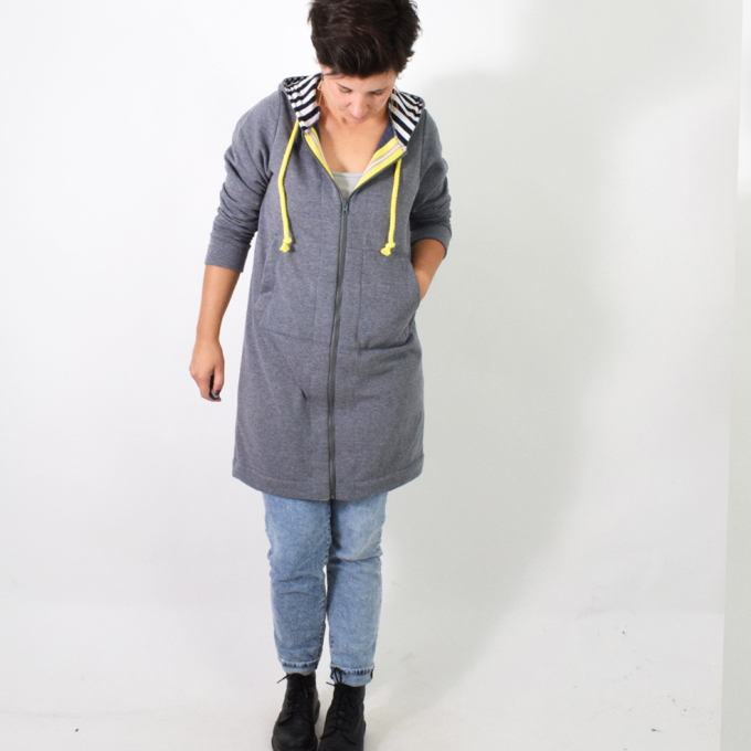 Naaipatroon Leni Pepunkt LONG sweatmantel, Duits