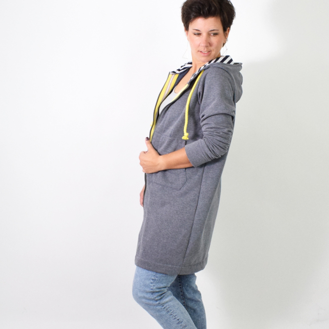 Naaipatroon Leni Pepunkt LONG sweatmantel, Duits