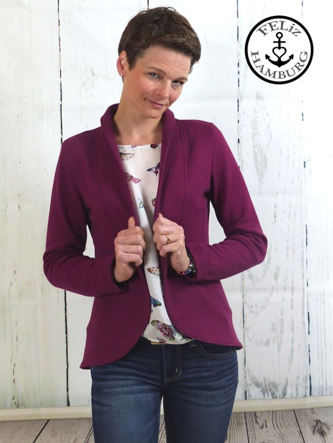 Lillesol Women No. 29 Cardigan paper pattern, en allemand