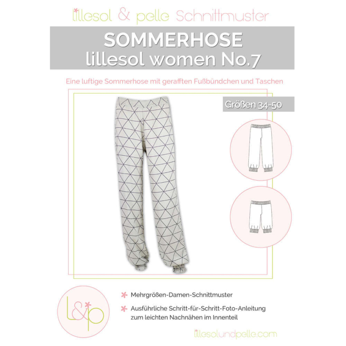 Lillesol Women No.7 Summer pants Paper pattern, en allemand