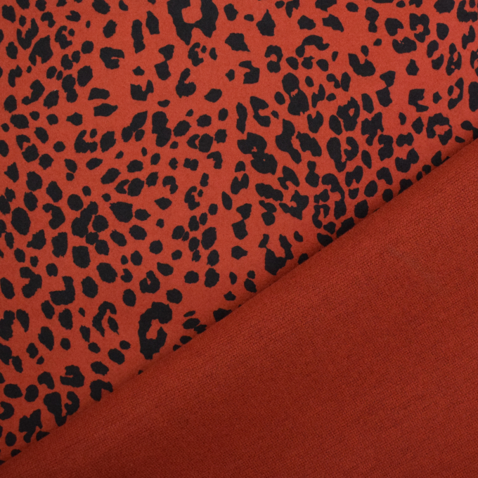 Coat fabric Glasgow Leo, donkerterracotta
