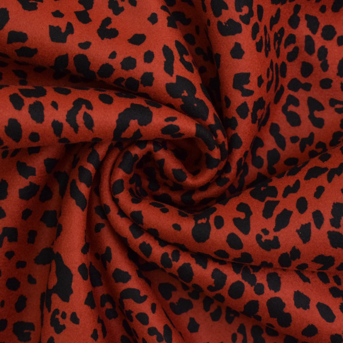 Coat fabric Glasgow Leo, donkerterracotta