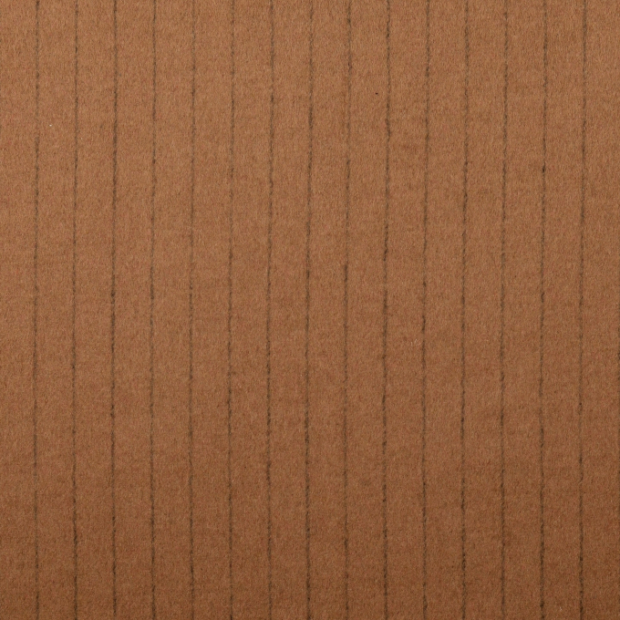 Coat fabric pinstripes, brown