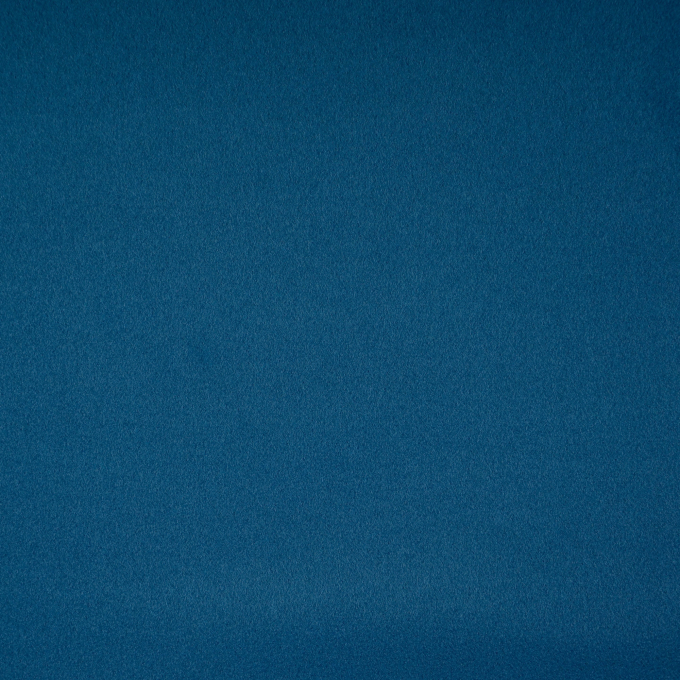Tissu viscose polyester pour manteau uni, bleu pétrole foncé