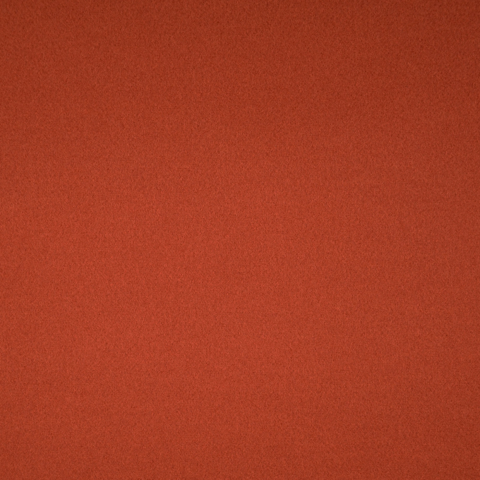 Tissu viscose polyester pour manteau uni, rouge rouille