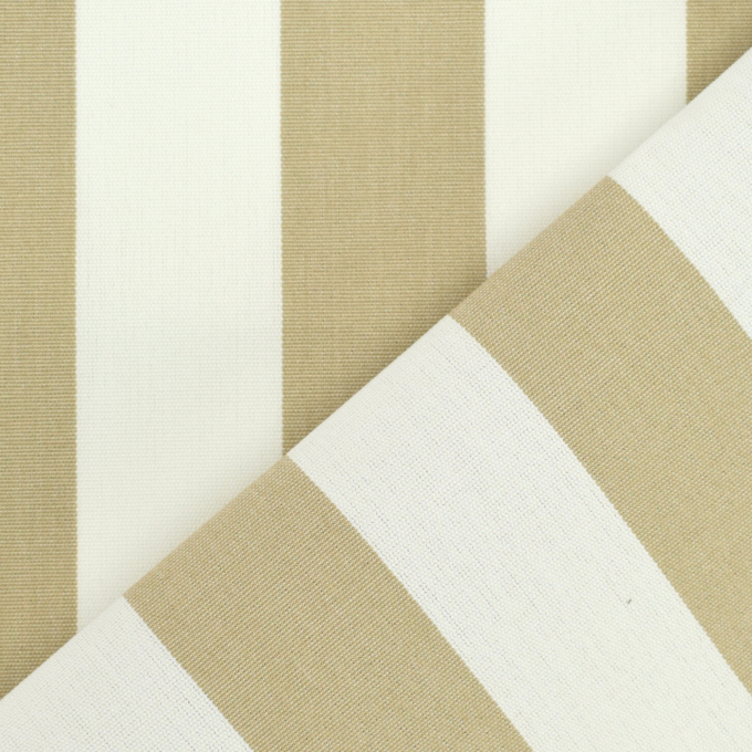 Zonweringdoek / outdoorstof, 160 cm, beige / wit