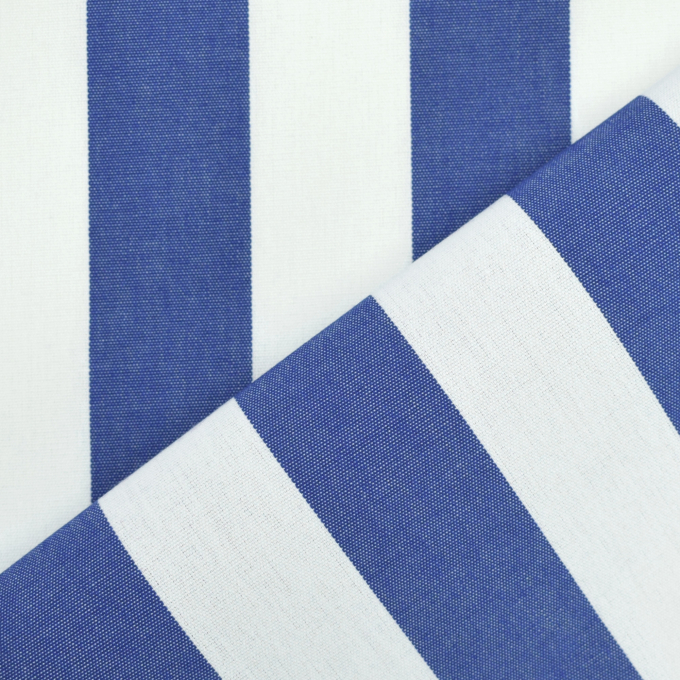 Awning / outdoor fabric, 160 cm, blue / white