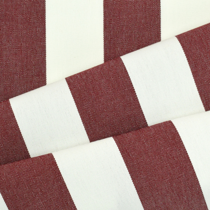 Zonweringdoek / outdoorstof, 160 cm, bordeauxrood, wit