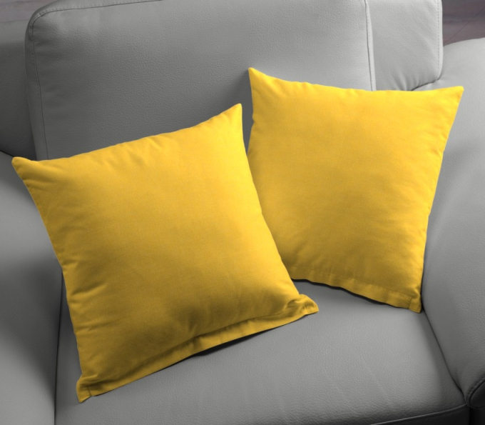 Zonweringdoek / outdoorstof uni, 160 cm, geel