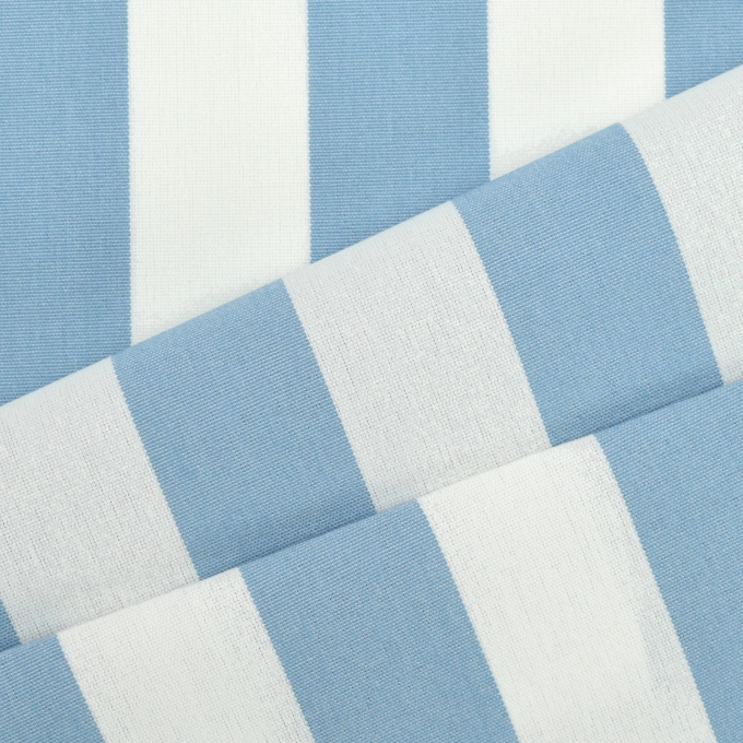 Markiezen Outdoor stof lichtblauw/wit, 160 cm