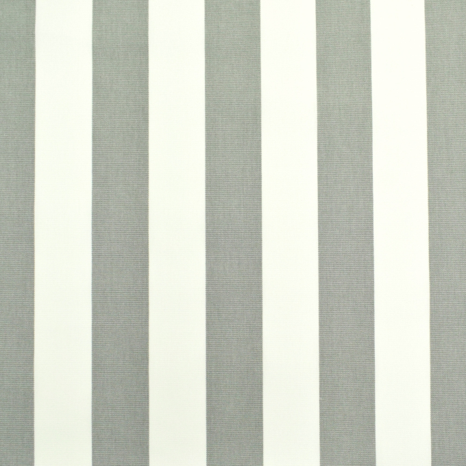 Toile store banne extérieur 160cm déperlant, à rayures, blanc-gris clair