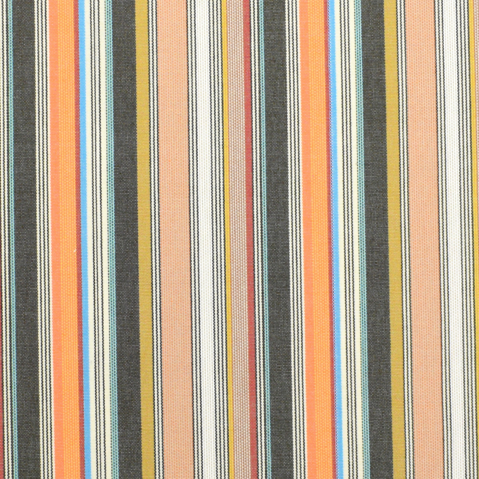 Toile store banne extérieur 160cm déperlant, à rayures Retro Stripes, marron