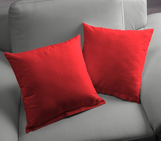 Toile store banne extérieur 160cm déperlant, uni, rouge