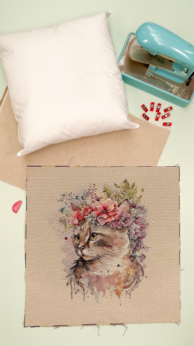 Material package Malomi Kissen Flower Cat