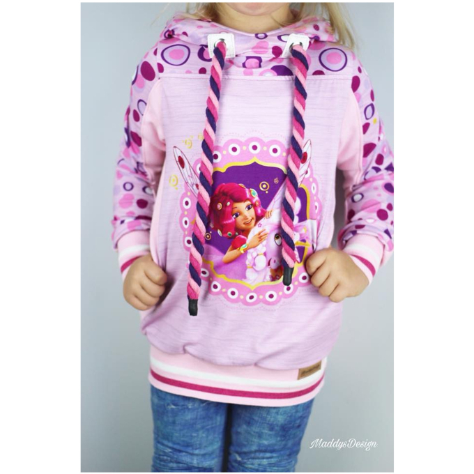 Mega Multicolour koord gedraaid, roze, paars, fuchsia 12mm