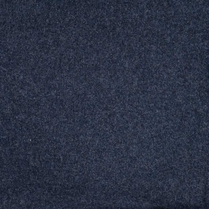Merino wol fleece uni, donkerblauw
