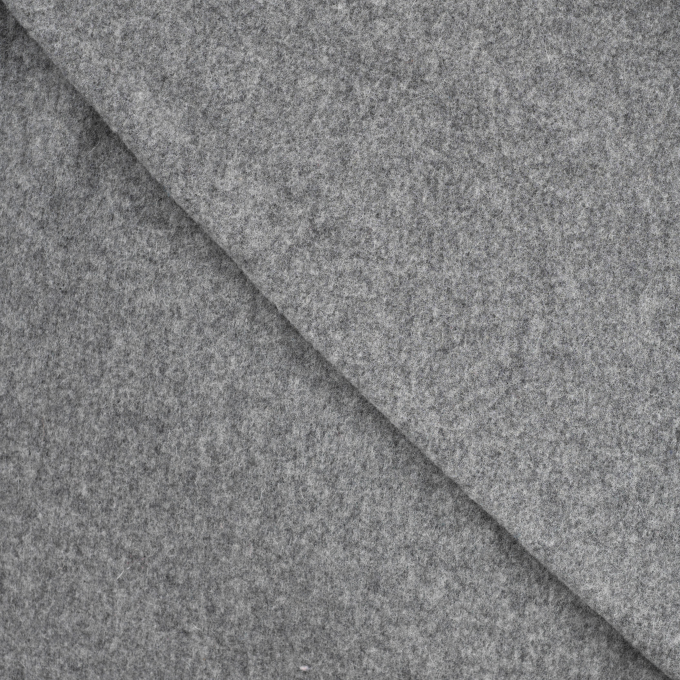 Merino wol fleece uni, grijs