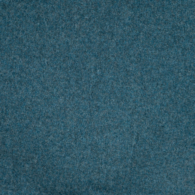 Merino wol fleece uni, petrol
