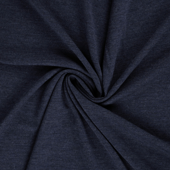 Merino Wool jersey uni, dark blue