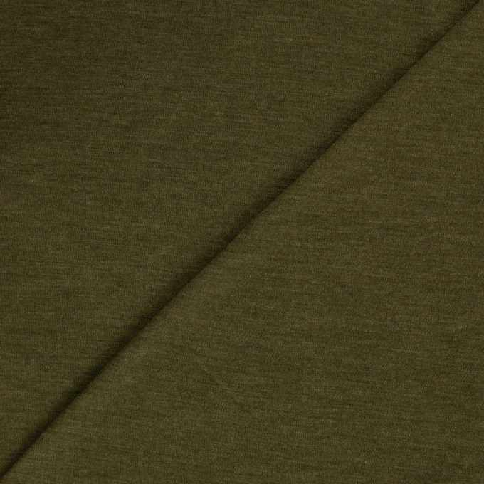 Merino Wool jersey uni, olive green