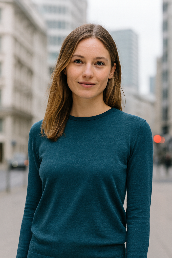 Merino Wool jersey uni, teal