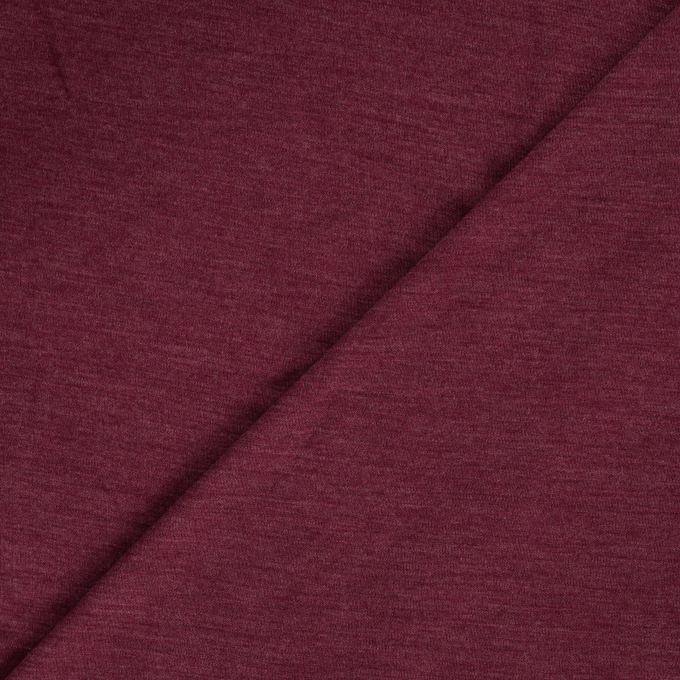 Merino wol jersey stof, wijnrood