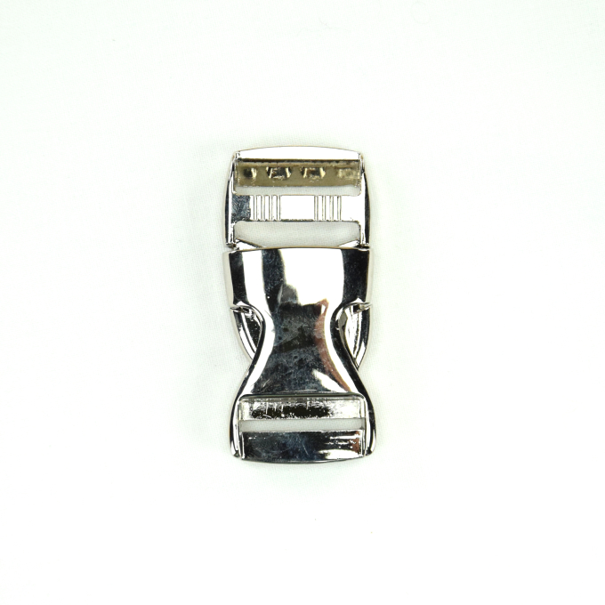 Fermoir clip métal 25mm boucle Bouclip, couleur argent
