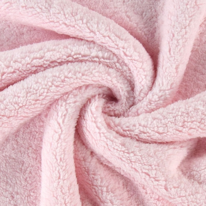 Micro Plüschstoff, babyrosa