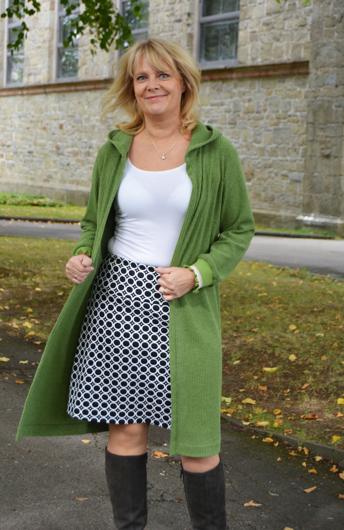 Miou Miou jas en mantel Danielle, knippatroon A5, Duits