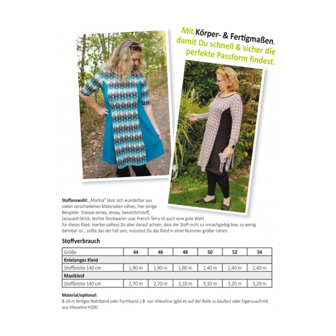 Miou Miou Robe Marlisa XL, paper pattern, en allemand