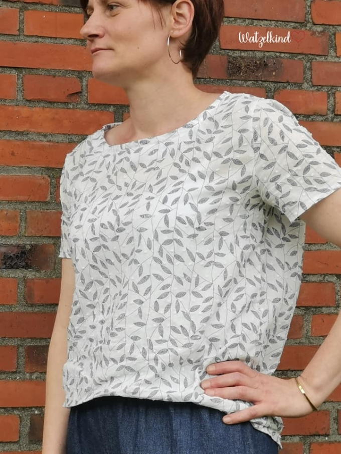 Miou Miou Shirtblouse Nellie, modèle de coupe, en allemand