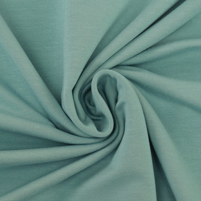 Tissu modal french terry, vert menthe pâle