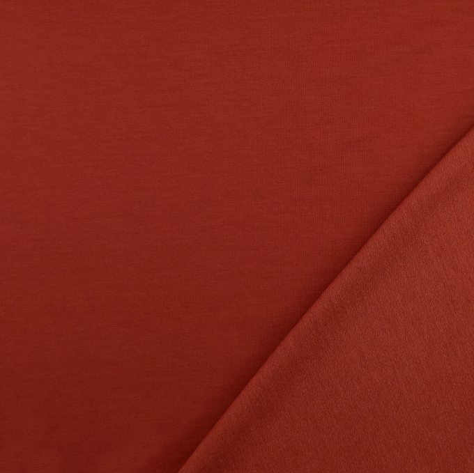 Tissu modal french terry, terracotta