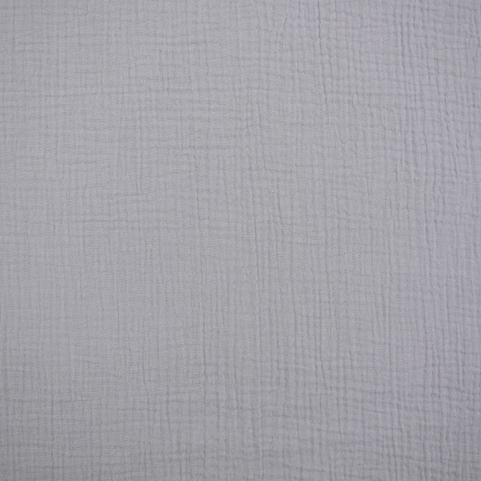 Katoenen mousseline double gauze, lichtgrijs