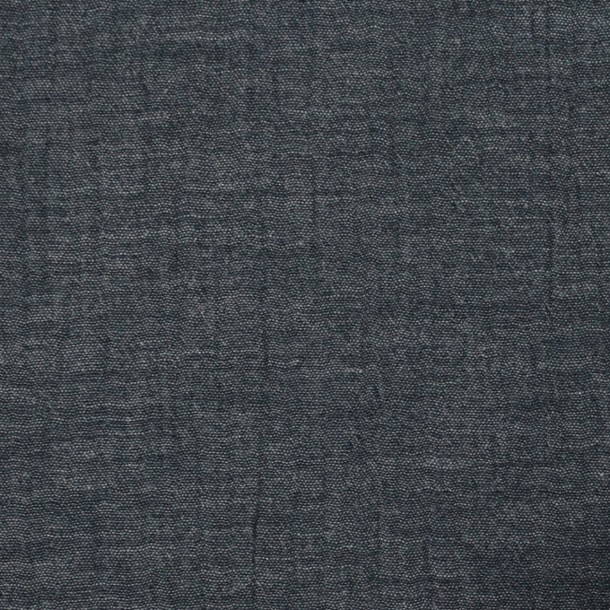 Tissu double gaze de coton, bleu foncé