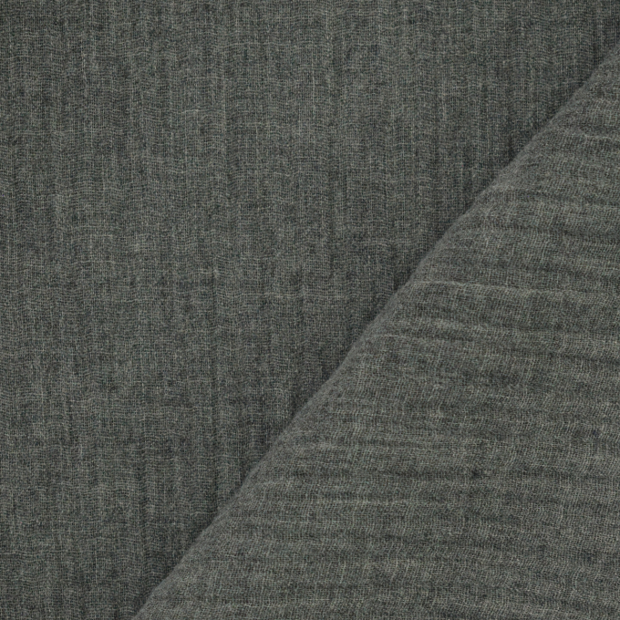 Katoenen mousseline double gauze Melange, grijs
