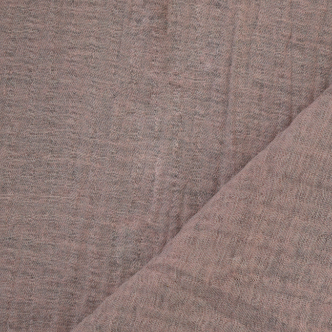 Tissu double gaze de coton, beige rosée