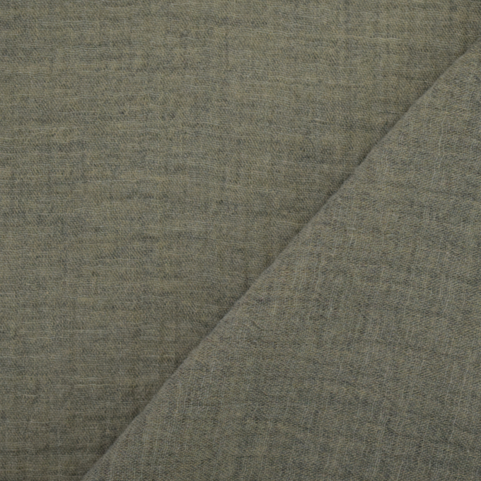 Katoenen mousseline double gauze Melange, taupe
