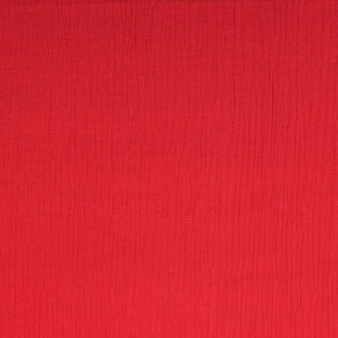 Katoenen mousseline double gauze uni, rood