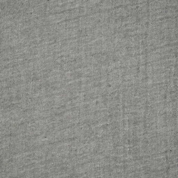 Tissu quadruple gaze de coton recyclé, gris foncé chiné