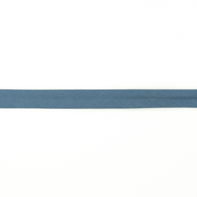 Musselin Schrägband 20mm, jeansblau