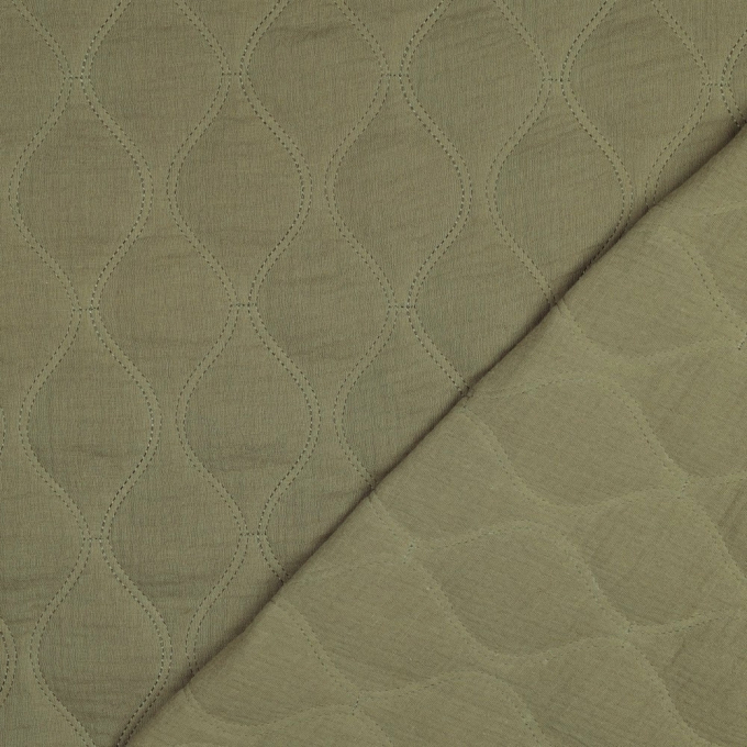 Muslin Quilt fabric, light olive green