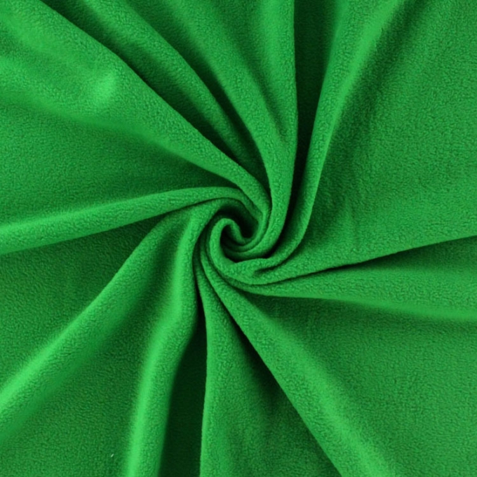 Sample Fleece antipill, green Fabrics Hemmers