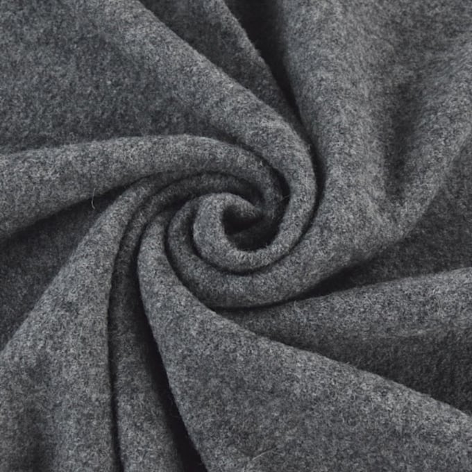 Échantillon: Tissu loden id. laine bouillie, gris