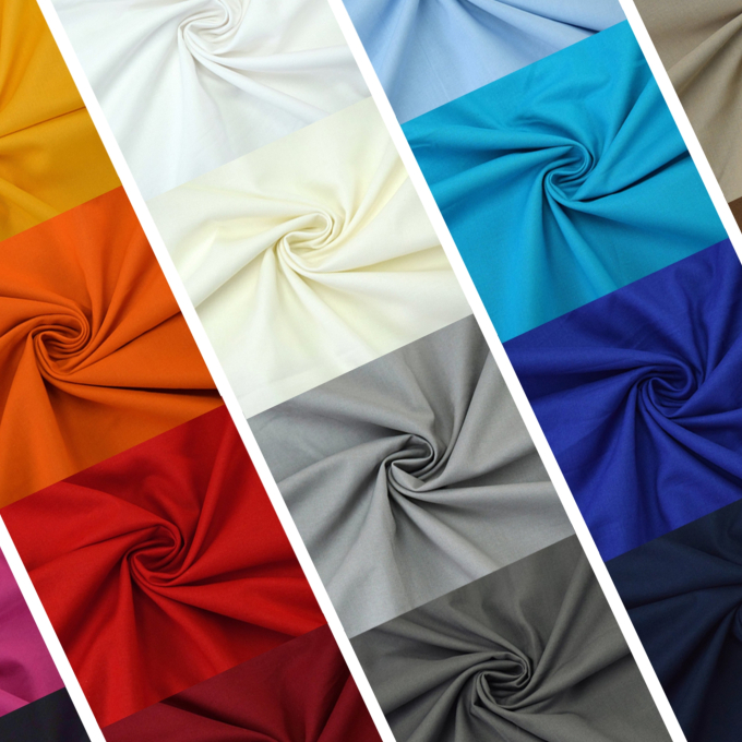 Nuancier tissu cretonne de coton
